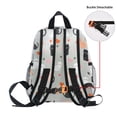 thumbnail image 5 of FORMRS School Backpack with Front Zippered Pocket 12" Student Travel Daypack, Gray Cartoon Pattern, 5 of 6