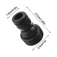 thumbnail image 3 of Dvkptbk Puzzle Ball 3/4inch Male Thread Irrigation Pipe Quick Connector Adaptor for Water Balloons Puzzle Ball, 3 of 7