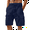 CS54_Dark Blue, variant on Lumtrix Men's Cargo Shorts Casual Cotton Drawstring Short Elastic Waist Baggy Work Pants with Multi Pockets White L