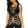 thumbnail image 1 of Balery Cyber Skeleton With Tattoos Camiseta sin mangas estampada ligera para mujer, tops de entrenamiento sin mangas, camisetas de yoga transpirables de secado rápido.-Small, 1 of 7