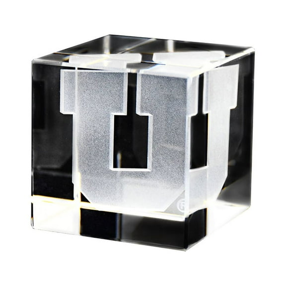 Utah Block U Crystal Cube