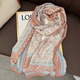 thumbnail image 2 of Wovix Womens Large Mulberry Silk Scarf Long Satin Scarf Fashion Lightweight Wraps Trendy Graphic Novelties Winter Gifts Soft For Daily, 2 of 4