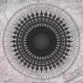 thumbnail image 3 of Aesthete 12x12 Black Modern Framed Museum Art Print Titled - Mandala, 3 of 5