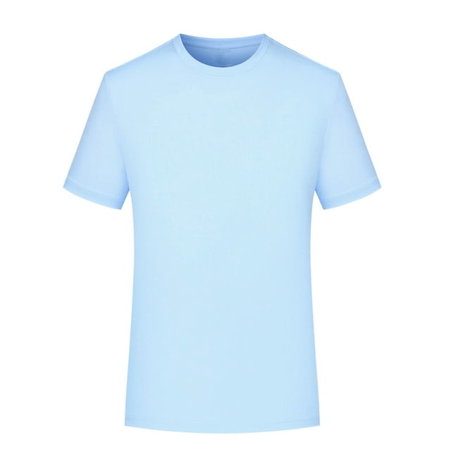 pstuiky camisetas de hombre, Blusa deportiva informal de color liso con cuello redondo y manga corta elástica para hombre ropa de hombre s