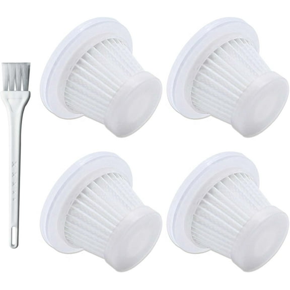 4 Pack Car Vacuum Filter Replacement Compatible with KMM Handheld Car Vacuum Cleaner, Model LT-117C, Washable Hepa Filter for Car, Home, Office, Pet（Only for KMM LT-117C Vacuum Cleaner）