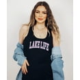 thumbnail image 4 of Trendy Lake Life Tank Top for Women and Teens Cute Pastel Summer Shirt Black Tank Top Medium, 4 of 4