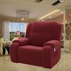 thumbnail image 3 of Cubierta de silla de de color sólido moderno extraíble elástico de bolsillo lateral Serie de protección de muebles Decoración Vino rojo Soledad Funda de sofá, 3 of 8