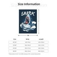 thumbnail image 5 of Sikiie Shark Cozy Flannel Fleece Throw Blanket: Lightweight & Thick for All Seasons - Perfect for Women, Men, & Kids", 5 of 6