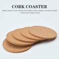 thumbnail image 4 of 12 Pcs  Reusable Coasters Cork Coasters Drink Coasters Office Cup Mats Cork Coasters, 4 of 6