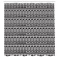 thumbnail image 2 of Ambesonne Vintage Tribal Shower Curtain, Monochrome Aztec Art, 69"Wx70"L, Charcoal Grey Pale Grey, 2 of 4