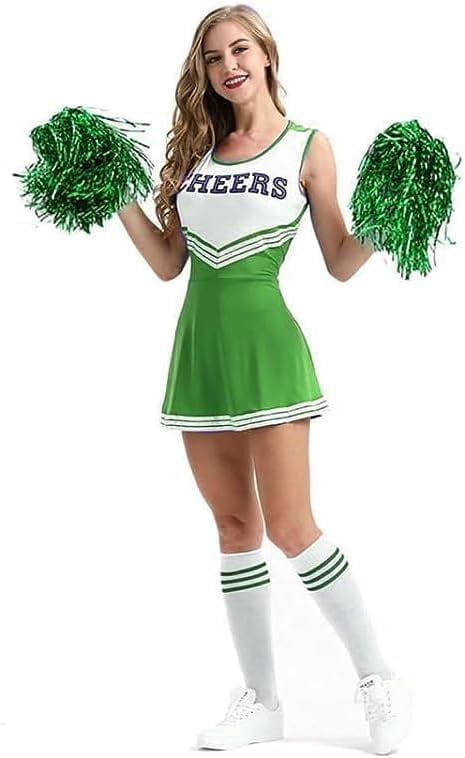 Zhangyh Pom Poms Cheerleading,Fluffy Cheerleader Pompoms with Baton Handle,Metallic Pom Poms Cheerleading for Adults Team Spirit Sports Game Dancing Party (Blue, 4 Pack)