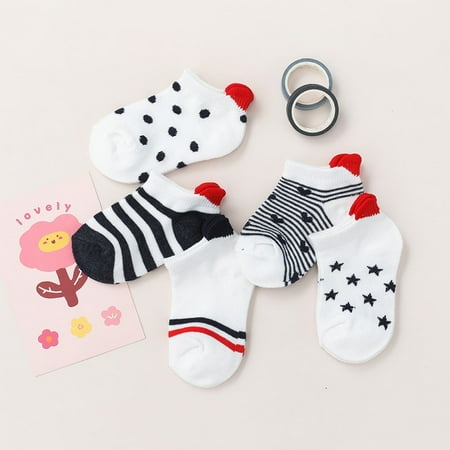 

0-2Y Cute Lovely Short Baby Socks Red Heart for Girls Cotton Mesh Cute Newborn Boy Toddler White Sock