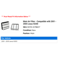 thumbnail image 2 of Main Air Filter - Compatible with 2001 - 2005 IS300 2002 2003 2004, 2 of 2