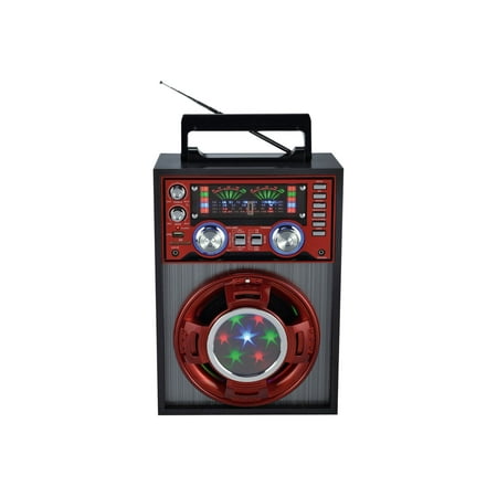 QFX Karaoke Multimedia Speaker CS-143 - Speaker - for PA system - red