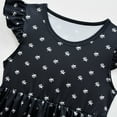 thumbnail image 2 of Wednesday Addams Costume Robe d'Été pour Filles pour Enfants Costumes de la Famille Addams Robe de Fête Cosplay d'Halloween, 2 of 6