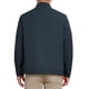 thumbnail image 3 of Chaqueta de negocios INSPIRE CHIC para hombres, con forro, cuello alto, cierre completo, chaqueta formal de golf, tamaño S, azul oscuro, 3 of 7