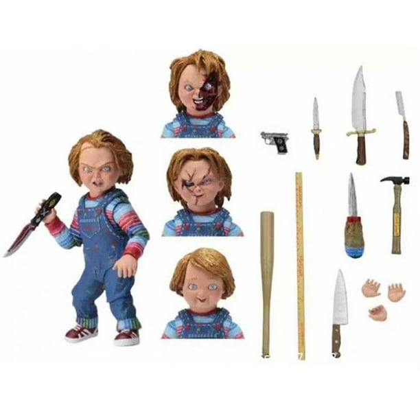 Juego de ni os pelicula de terror Chucky Pvc juego de figuras de accion juguetes de modelos coleccionables regalo de Halloween