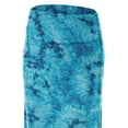 thumbnail image 3 of Made by Johnny Women's Tie Dye Fold Over Maxi Skirt XXL TEAL, 3 of 6