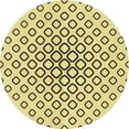 thumbnail image 1 of Ahgly Company Tapis Rond Lavable en Machine Intérieur Transitionnel Jaune Soleil, 7 Pieds Rond, 1 of 7