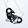 thumbnail image 3 of Safety Arborist Rope Grab Rock Pulley Gear Tree Climbing Stop Descender Pulley Device Black, 3 of 9