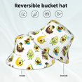 thumbnail image 2 of Fotbe Funny Avocado In Mexican Clothes Sombrero Tipo Pescador con Estampado – Sombrero de Sol de Algodón de Moda para Playa, Golf, Pesca, 2 of 6