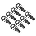 thumbnail image 1 of Unique Bargains 5.0mm Acier Inoxydable Tige de Pêche Réparation Kit Pole Ring Guide de Remplacement, Noir 8 Pack, 1 of 5