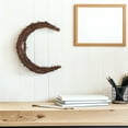 thumbnail image 2 of FRCOLOR Natural Rattan Moon Wreath Hoop Light Brown for Craft Projects, 2 of 8
