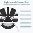 thumbnail image 3 of Dream On Me Karley Bassinet in Black, Quick Fold and Easy to Carry, Large Storage Basket, 3 of 10