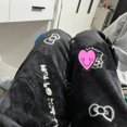 thumbnail image 1 of Pantalones de pijama de franela con dibujos de gatos KT, pantalones gruesos para mujer, otoño e invierno, nuevo estilo, pantalones informales cálidos de felpa para el hogar, Hello Kitty, 1 of 2