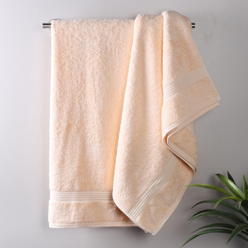Superior Egyptian Cotton Absorbent Peach Bath Towel Set of 2