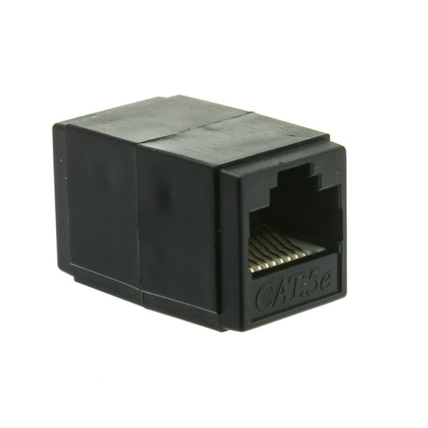 Cat5e (RJ45), Female to Female Inline Coupler, Black - Walmart.com