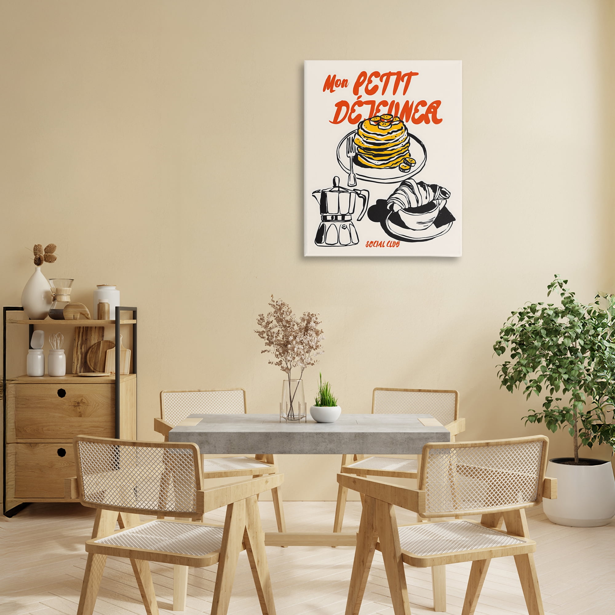 Stupell Industries My Breakfast Pancakes Spread Canvas Wall Art, design by The Prints Vibe