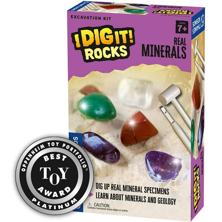 I Dig It! Rocks - Real Minerals Excavation Kit - Walmart.com