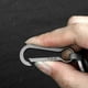thumbnail image 3 of Kenally Llavero titanio lujo estilo Simple moda llaves anillos creatividad ligero pequeño Lockchain colección colgante Automoción decorativa y accesorios Gris Hebilla y presilla grises Kenally VI018052-02, 3 of 6