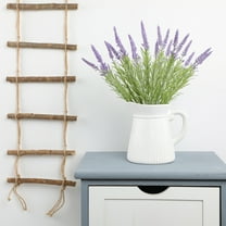 Artificial Flowers-2 Pack Realistic Fake Floral Arrangement for Home Decor,13.78" Tall Purple Desktop Vase Decor,Stems,Maintenance-Free Silk Flowers for Indoor Outdoor