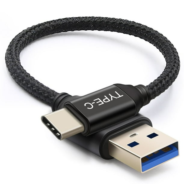 Short USB 3.0 Type C Cable for Samsung Galaxy S8, 1Ft Fast Charging