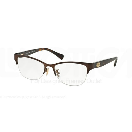 COACH Eyeglasses HC 5066 9155 Satin Brown/Tortoise 53MM