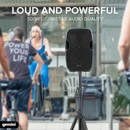 Gemini - 8" 500W 2-Way PA Speaker - Black