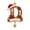 D, variant on Christmas Initial Letter Ornament, Alphabet Santa Hat Holly Bell Christmas Tree Hanging Decoration,A