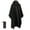 Color：Black, variant on Hooded Rain Poncho for Adult with Pocket, Waterproof Lightweight Unisex Raincoat for Hiking Camping Outdoor Activities
