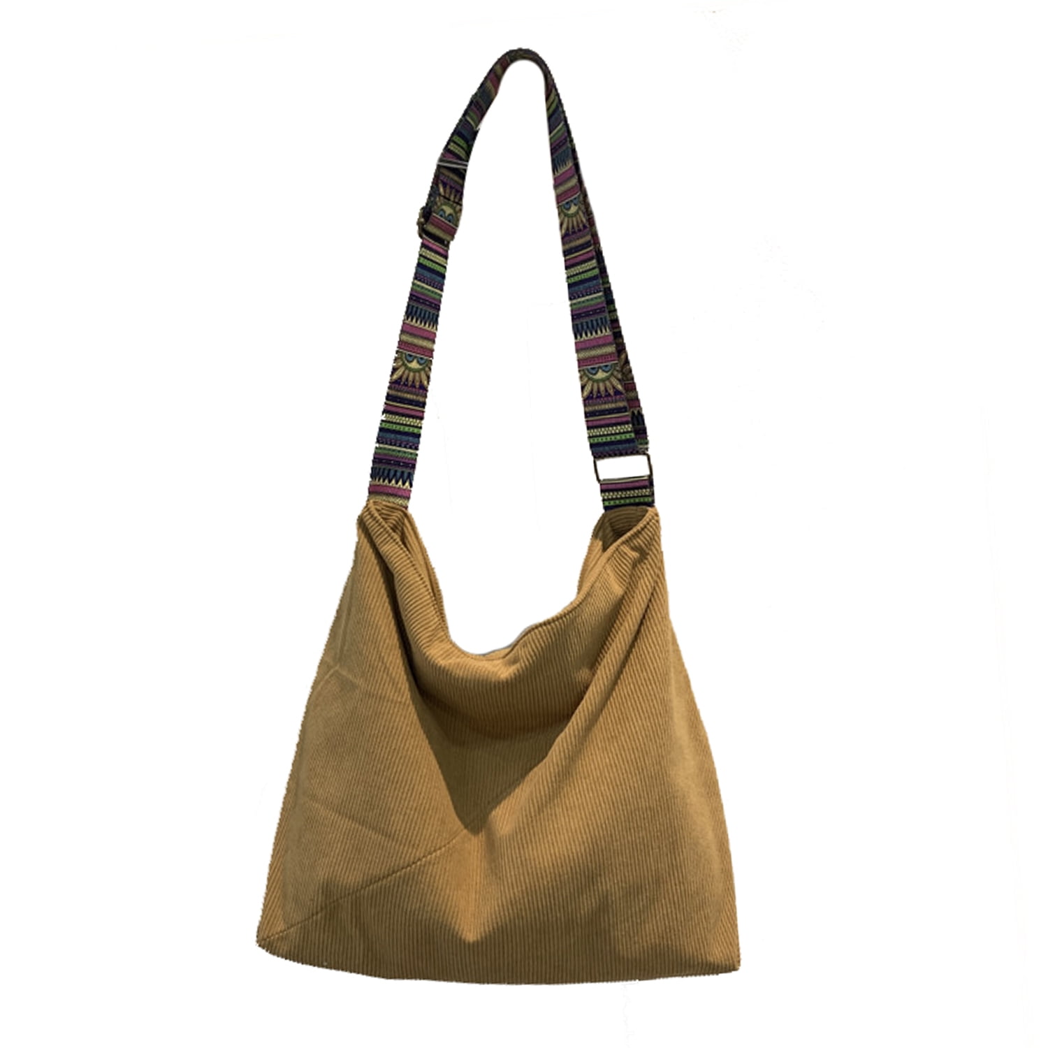 Women's Crocheted Crossbody Tote Hobo Bag, Knitted Shoulder Handbag