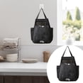 thumbnail image 1 of Oleegame 1PC Grocery Bag Rack Garbage Bag Rack Organizer Hanging Storage Dispenser Breathable Net Garbage Bag Organizer Plastic Bag Storage Kitchen Black, 1 of 9