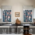 thumbnail image 4 of Mushroom (5) Kitchen Curtain Valance 3 Piece Home Curtains and Valance Set Curtain Sink Window Decor Window Treatment Tier 27.5x36 Length, 4 of 6