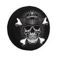 thumbnail image 2 of LNWH Skeleton Soldier Decoration Art Pattern Waterproof Spare Tire Cover, Universal Spare Tire Wheel Covers 15 inch, 2 of 8
