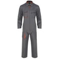 thumbnail image 3 of YONGHS Men's Long Sleeve Zip-Front Work Coverall Action Back Jumpsuit with Pockets Dark Grey XXL, 3 of 7