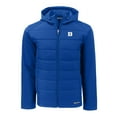 thumbnail image 2 of Men's Cutter & Buck  Royal Duke Blue Devils Evoke Hybrid Eco Softshell Recycled Full-Zip Hoodie Jacket, 2 of 3