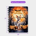 thumbnail image 5 of Mummy Abyssinian Happy Halloween with Pumpkins Bats Spooky Fun Spiral Bound Journal Cat Lover Kitten Owner Gifts 5x7in Spiral Notebook - 00019, 5 of 5