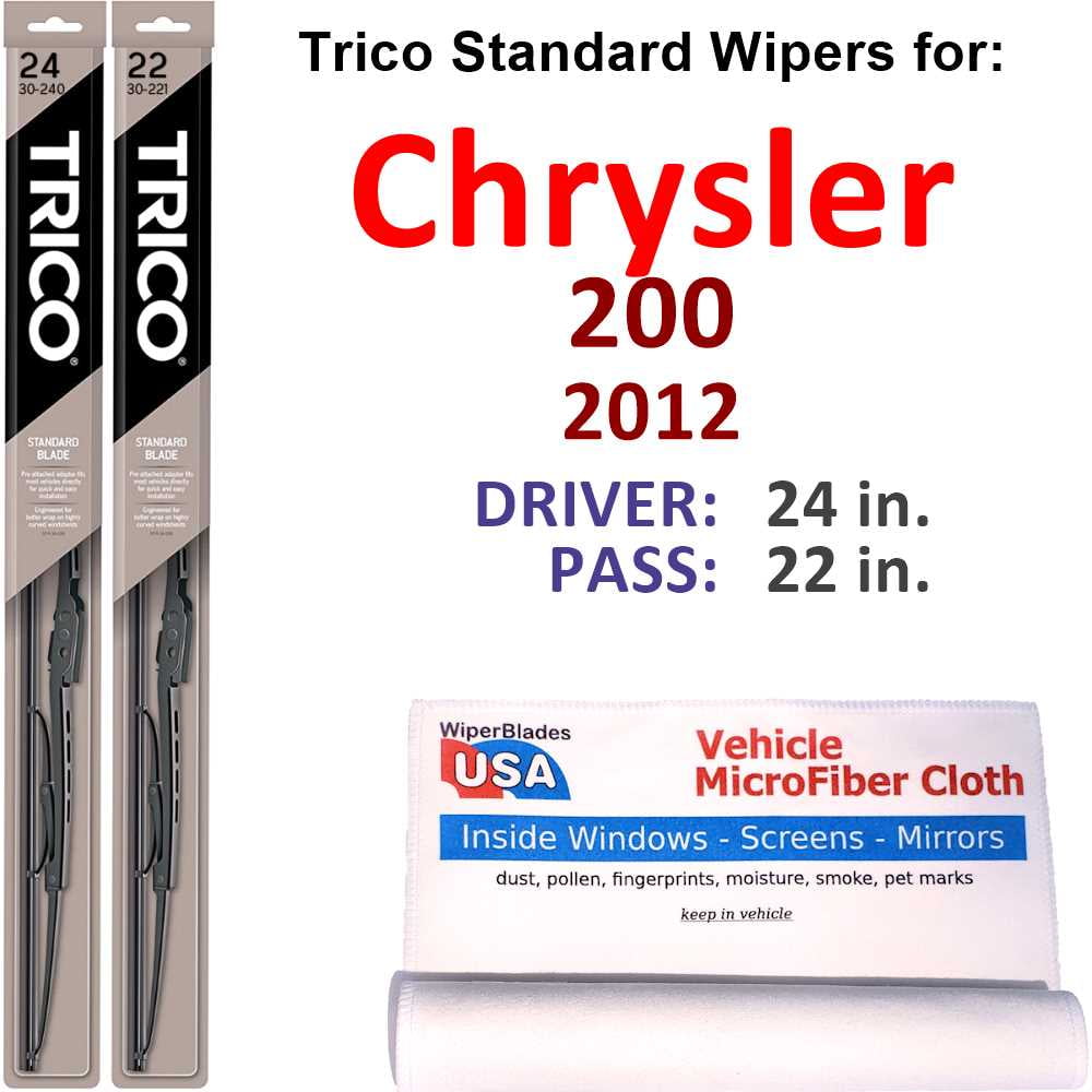 2012 Chrysler 200 Wiper Blades (Set of 2)