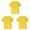 B#003-Yellow, variant on 3Pcs Boys Quick Dry Mesh Shirts Short Sleeve T-Shirt Teen Boys Summer Clothes, 2-14 Years
