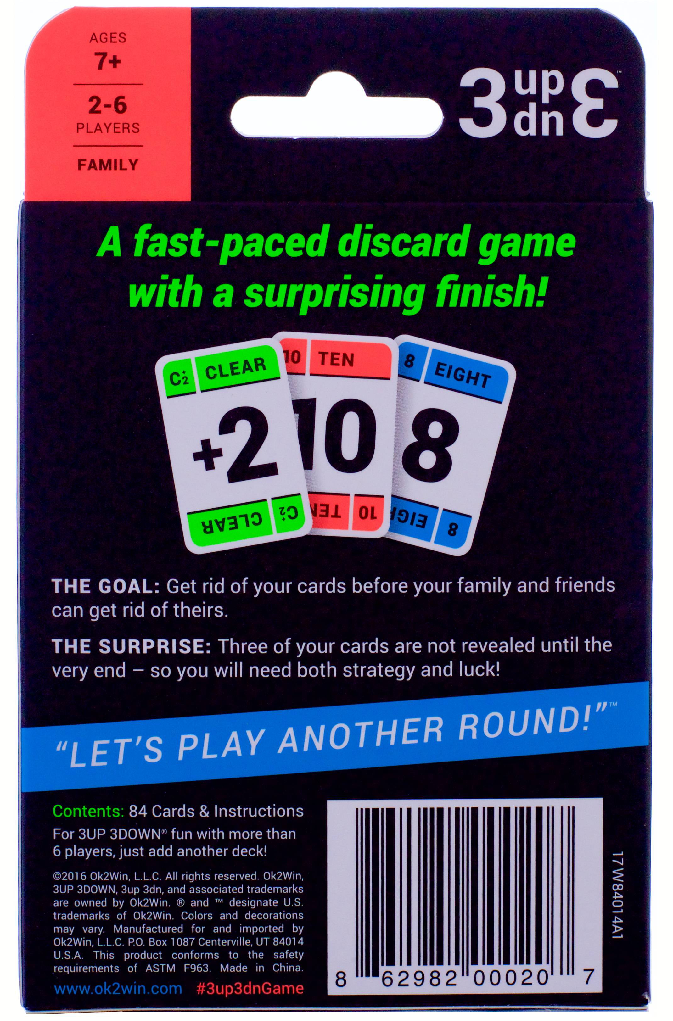 3Up 3Down Card Game - Walmart.com